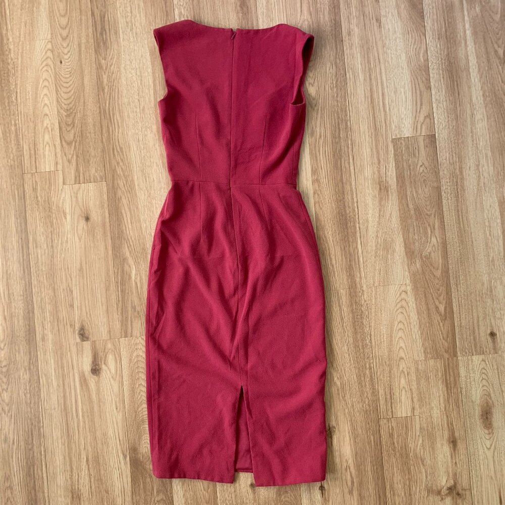 Dress the Population Elle Dress Pink Hibiscus Sweetheart Sheath - Picture 12 of 12